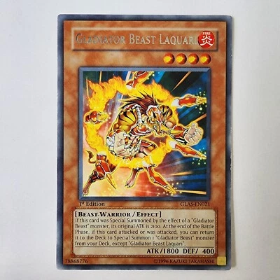 Gladiator Beast Laquari - GLAS-EN021 - MP - Rare - 1st ed - Yugioh - Image 1 of 2