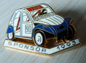 RARE PIN'S VOITURE COURSE AUTO CROSS 2 CV DEUDEUCHE BRETHENOUX ZAMAC 1993 - Foto 1 di 3