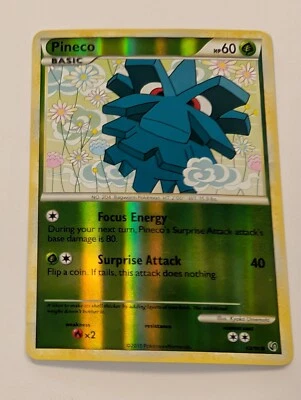 Pineco 63/90 Undaunted Reverse - Pokemon Holo Foil Rare Nice! - Image 1 of 2