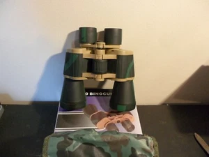  10 X 50  COATED Lens Camo Binoculars  w/Pouch NEW  - Picture 1 of 4