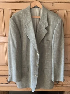 Ferrini Light Green Blazer 3 Button Ventless 44 Regular - Picture 1 of 11