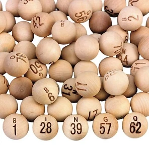 S&S Worldwide - mp-W9509 bolas de bingo de madera (paquete de 75) - Imagen 1 de 2