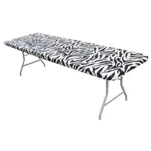 Cubierta de mesa Kwik Covers 8' rectangular cebra - Imagen 1 de 1