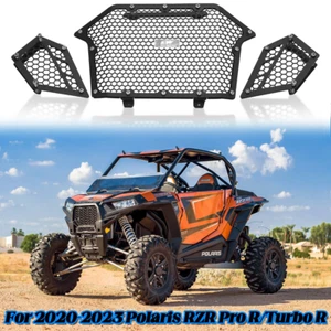 Rejilla de malla frontal y lateral de aluminio diseño de 3 piezas para Polaris RZR Pro R/Turbo R - Imagen 1 de 24