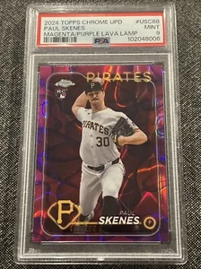 2024 Topps Chrome Update - #USC88 Paul Skenes Purple Lava Lamp PSA 9 - Picture 1 of 2