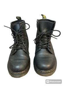 Dr. Martens 1460 J Boots air-wair Sole Bouncing Black Jy004 Boots Size 3 - Picture 1 of 7