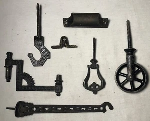 Antik Eastlake Gusseisen Lichtteil Riemenscheibe Arm Haken viktorianische Halterung #H90 - Bild 1 von 5