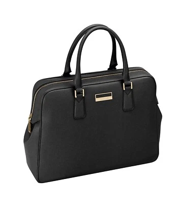 MONTBLANC BLACK SAFFIANO CALFSKIN SARTORIAL LEATHER TOTE LADY BAG 115417 NEW - Image 1 of 4
