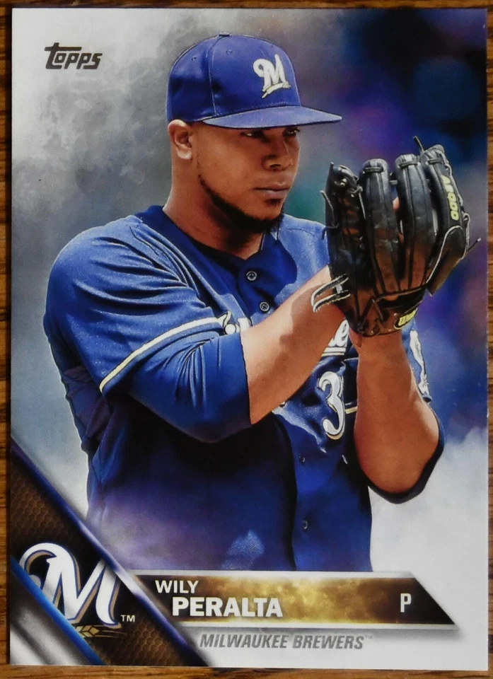 2016 Topps #414A #414 Wily Peralta Milwaukee Brewers - Image 1 of 1