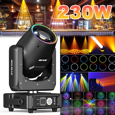 230W LED Moving Head Light RGBW Gobo Beam Stage DJ Disco Bar DMX Spot Lighting - Image 1 of 4