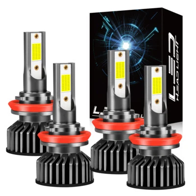 Faros LED bombillas haz alto/bajo para Volvo V70 2005-2010 - 4X 6000K H11 Foto 1 de 4