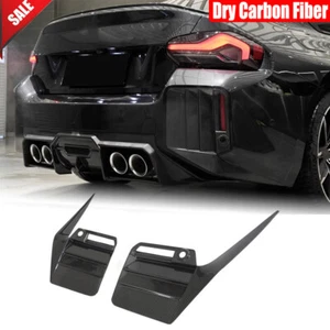 For BMW M2 G87 2022+ Dry Carbon Rear Bumper Canards Side Vent C Blade Trim Cover - Picture 1 of 12