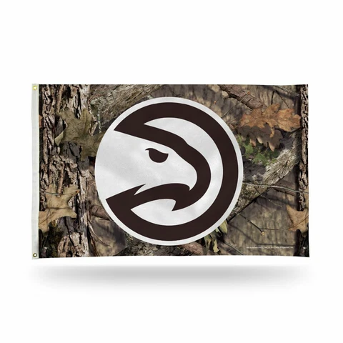 Atlanta Hawks Bold Mossy Oak Camo Design 3x5 Indoor/Outdoor Banner Flag Cover