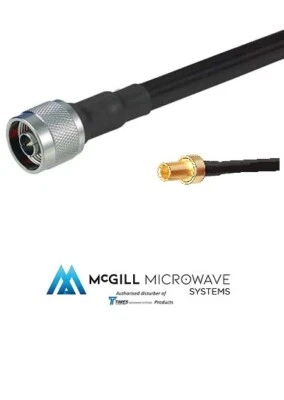 LMR-240 Times Microwave Coaxial Cable Assembly N Type male to TS9 Connectors - Image 1 of 4