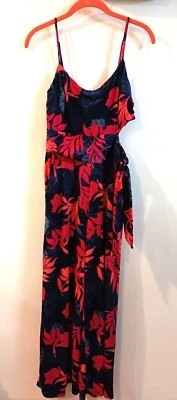  GUESS Women's Sleeveless Tropical Wide Leg Romper  Small -  Excellent Condition - Изображение 1 из 4