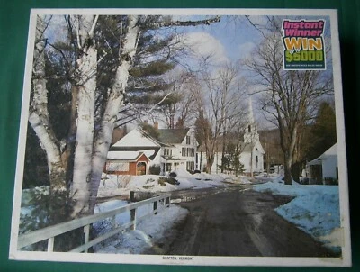 Grafton Vermont 600 NEW Sealed Whitman Church 16x20 Snow village 1980's 4648-23 - Image 1 of 4