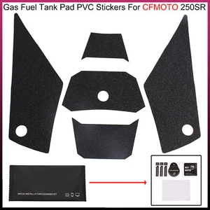 1 Set Tampone Serbatoio Carburante Gas PVC Adesivi Laterali Antiscivolo Protezioni per CFMOTO 250SR - Foto 1 di 10