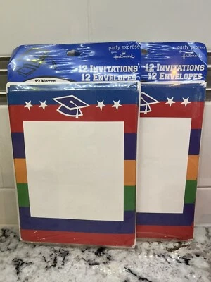 2 Graduation Party Invitations - Quantity 12 with envelopes Printable  Hallmark - Image 1 of 3