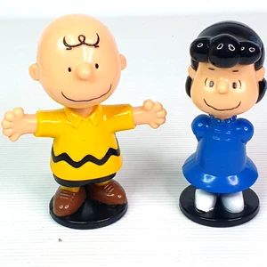 Peanuts Charlie Brown & Lucy Bobble Heads by UFS - 55 Years of Peanuts - Picture 1 of 13