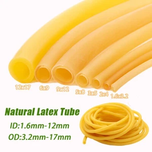 Natural Latex Rubber Tube for Surgical High Elastic I.D 1.6mm-12mm Yellow Tube - Picture 1 of 7
