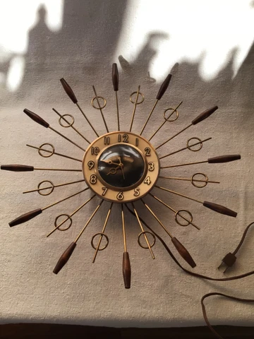 Mid Century Modern Sessions United Starburst Atomic Electric Wall Clock No.79 Cover