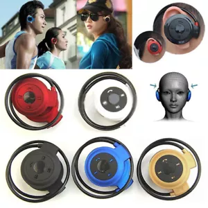 Neckband Wireless Bluetooth Over-Ear Headphones Mic Handsfree Stereo Earphones - Picture 1 of 26