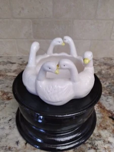 Vintage Circle of Geese Candle Ring / Bowl - Picture 1 of 4