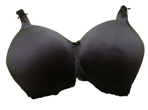 Sujetador Camiseta Royce 886P GEORGIA UK 40FF Negro Sin Alambres Doble Bolsillo Mastectomía - Imagen 1 de 6