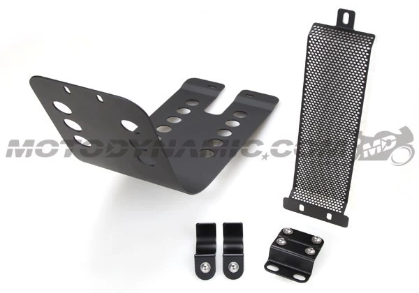 Placa de deslizamiento + protector de enfriador de aceite para Triumph Bonneville Thruxton Scrambler NEGRO Foto 1 de 1