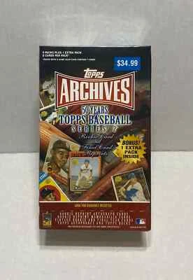 2001 Topps Archives 50 Years of Baseball Series 2 Blaster caixa lacrada de fábrica - Imagem 1 de 3