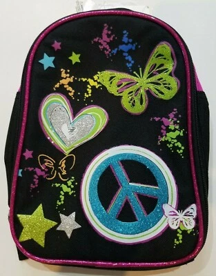 Kit de almuerzo escolar estrellas corazones mariposa multicolor negro marca confeti para niñas Foto 1 de 4