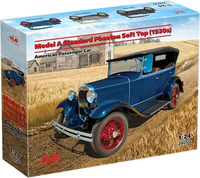 Model A Standard Phaeton Soft Top 1930 Samerican Passenger Car 1:24 Kit ICM - Immagine 1 di 4