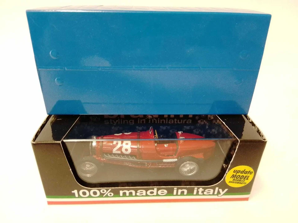 Brumm BM0174 BUGATTI TIPO 59 T.NUVOLARI 1934 N.28 3rd MONACO GP 1 43 Modellino