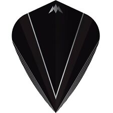 Mission Shades Dart Flights - Kite Shape - 100 micron - Black