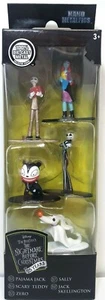 The Nightmare Before Christmas 5 Pack Figure Nano Metalfigs 1.5" - Picture 1 of 4