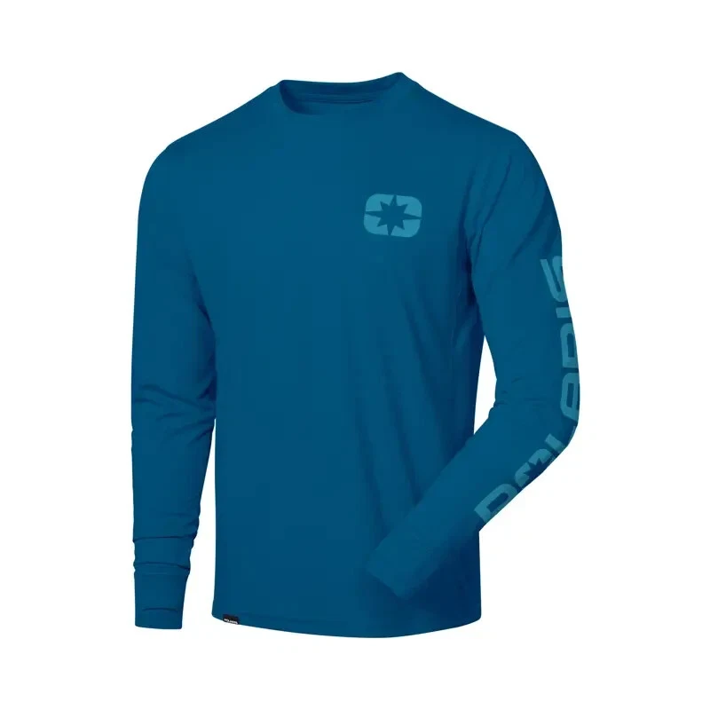 Polaris Men's Performance Long Sleeve Tee, Blue| 2865437 - Image 1 of 1