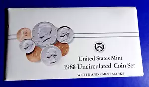 1988 P & D US MINT SET "PRESTINE" ALL ORIGINAL (VERY NICE SET) BUY-IT!!! - Picture 1 of 5