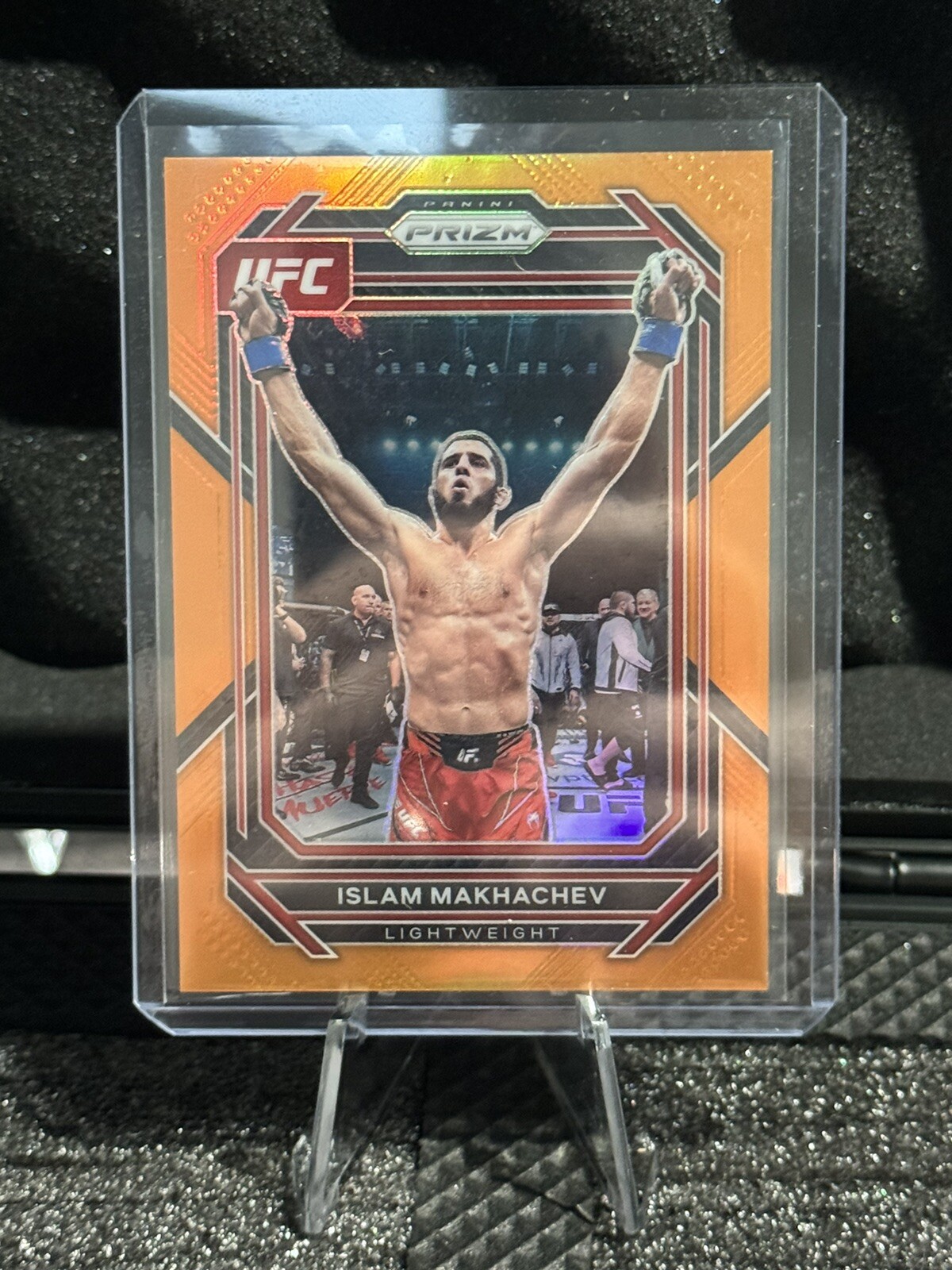2023 Panini Prizm UFC Islam Makhachev Orange Prizm /99 #177
