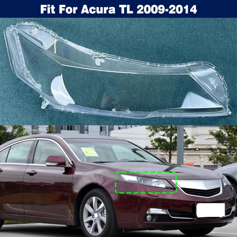 Right Headlight Lamp Clear Lens Housing Cover + Seal Glue For Acura TL 2009-2014 — 第 1/4 张图片