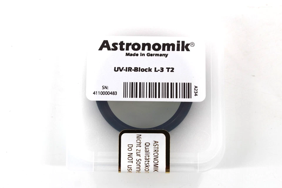 Astronomik UV-IR Block L-3 T2 Telescope Filter - New In Case - Image 1 of 3