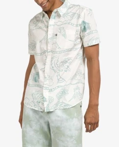 Junk Food Herren Kurzarm Button Up Grove Hemd Vintage Weiß Größe S - Bild 1 von 2