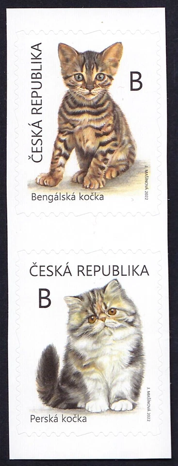 CZECH REPUBLIC 2022 ANIMALS, CATS, PETS Sc 3904-3905 MNH - Image 1 of 1