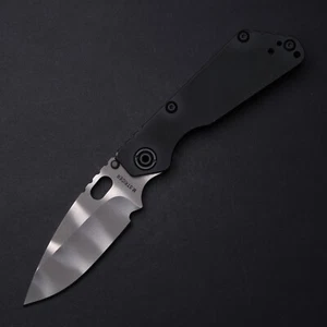 Strider Knives Performance SnG - Ghost Stripes MagnaCut / Black Titanium Handles - Picture 1 of 8