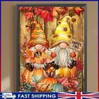 UK 5D Kit Rhinestone Pictures DIY Pumpkin Gnome Full Round Drill Diamond Paintin