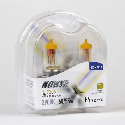 Nokya H4 / 9003 / HB2 All Weather Headlight Bulbs 2900K 60/55W (Stage 1) NOK7713 - Imagem 1 de 4