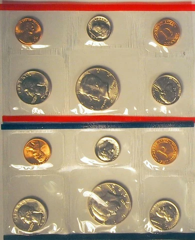 1985 Mint Set - All Original 10 Coin U.S. Mint Uncirculated Set Cover