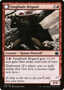 FOIL Fangblade Brigand Innistrad: Midnight Hunt Magic MTG Creature (139/277) - Picture 1 of 1