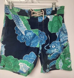 Mens POLO Ralph Lauren Swim Trunks Rope Belt Multi-color  Size 30 - Picture 1 of 6