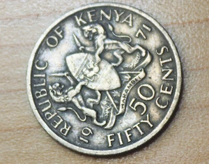 1971 Kenya 50 Cents - Picture 1 of 2