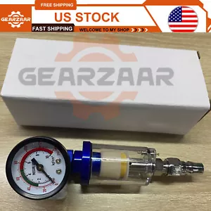 1/4" Spray Gun Air Regulator Gauge Air Pressure Regulator Paint Gun Filter Qwypv - Picture 1 of 13